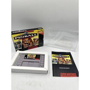 Super Pinball: Behind the Mask (Super Nintendo Entertainment System, 1994) CIB